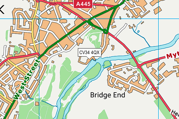CV34 4QX map - OS VectorMap District (Ordnance Survey) CV34 4QX map - OS VectorMap District (Ordnance Survey)