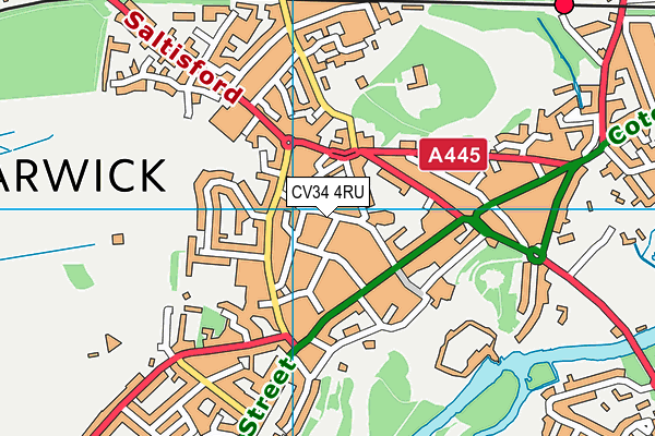 CV34 4RU map - OS VectorMap District (Ordnance Survey) CV34 4RU map - OS VectorMap District (Ordnance Survey)