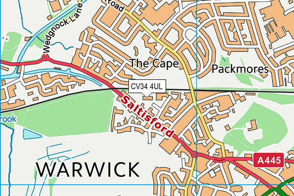 CV34 4UL map - OS VectorMap District (Ordnance Survey) CV34 4UL map - OS VectorMap District (Ordnance Survey)