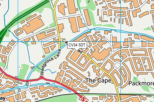 CV34 5DT map - OS VectorMap District (Ordnance Survey) CV34 5DT map - OS VectorMap District (Ordnance Survey)