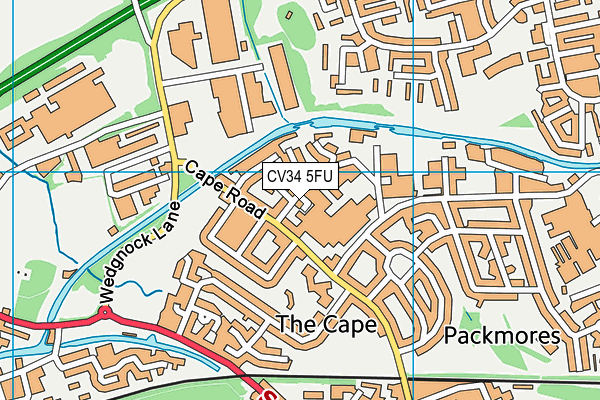 CV34 5FU map - OS VectorMap District (Ordnance Survey) CV34 5FU map - OS VectorMap District (Ordnance Survey)