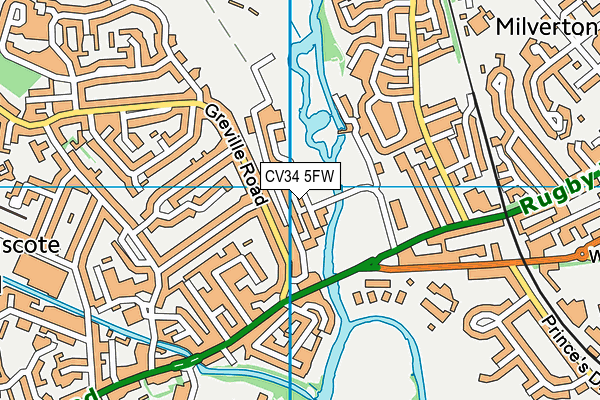 CV34 5FW map - OS VectorMap District (Ordnance Survey) CV34 5FW map - OS VectorMap District (Ordnance Survey)