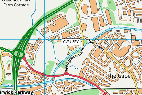 CV34 5FY map - OS VectorMap District (Ordnance Survey) CV34 5FY map - OS VectorMap District (Ordnance Survey)