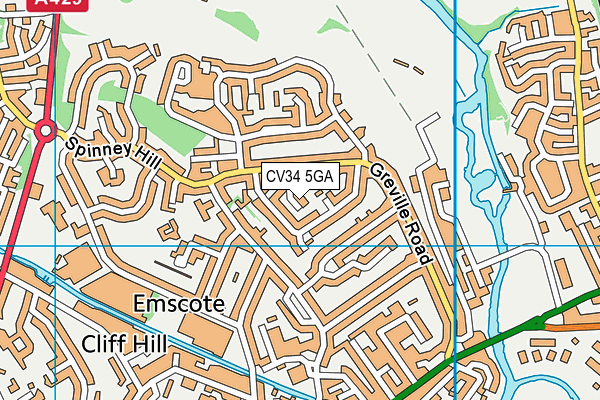 CV34 5GA map - OS VectorMap District (Ordnance Survey) CV34 5GA map - OS VectorMap District (Ordnance Survey)
