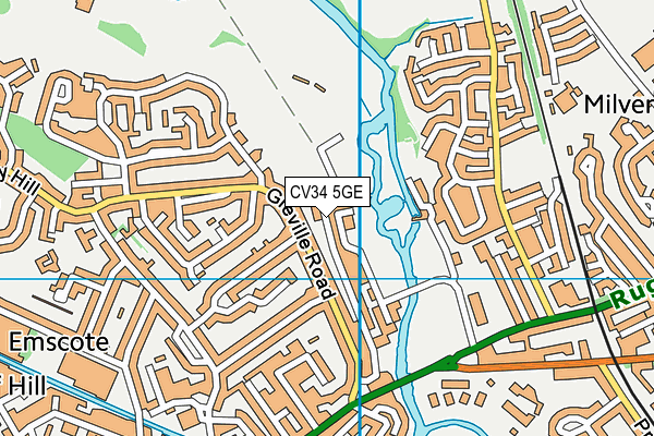 CV34 5GE map - OS VectorMap District (Ordnance Survey) CV34 5GE map - OS VectorMap District (Ordnance Survey)