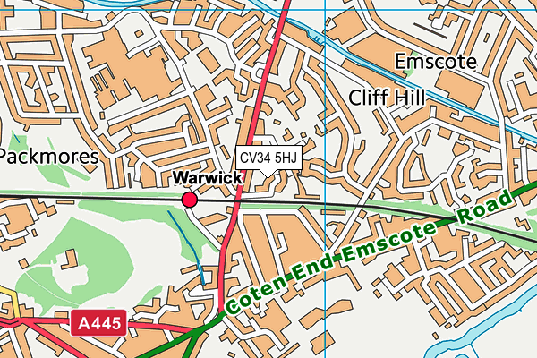 CV34 5HJ map - OS VectorMap District (Ordnance Survey) CV34 5HJ map - OS VectorMap District (Ordnance Survey)