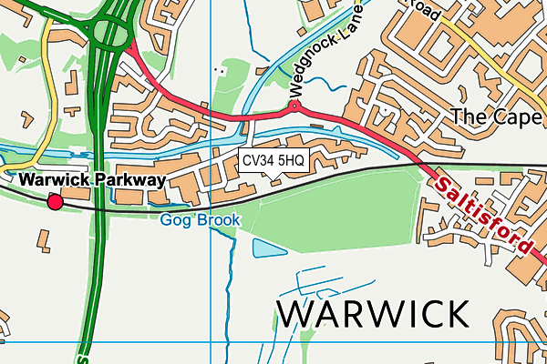 CV34 5HQ map - OS VectorMap District (Ordnance Survey) CV34 5HQ map - OS VectorMap District (Ordnance Survey)
