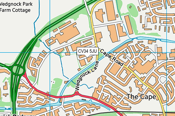 CV34 5JU map - OS VectorMap District (Ordnance Survey) CV34 5JU map - OS VectorMap District (Ordnance Survey)