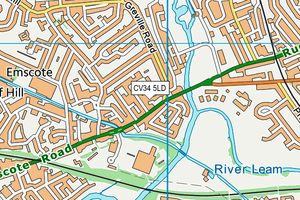 CV34 5LD map - OS VectorMap District (Ordnance Survey) CV34 5LD map - OS VectorMap District (Ordnance Survey)