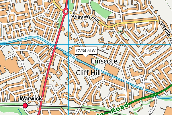CV34 5LW map - OS VectorMap District (Ordnance Survey) CV34 5LW map - OS VectorMap District (Ordnance Survey)