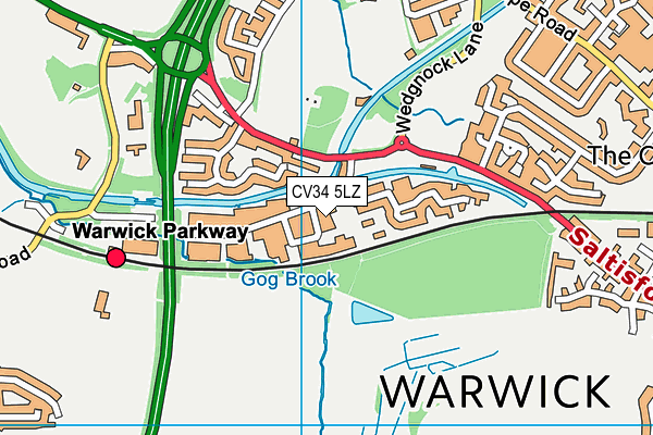 CV34 5LZ map - OS VectorMap District (Ordnance Survey) CV34 5LZ map - OS VectorMap District (Ordnance Survey)
