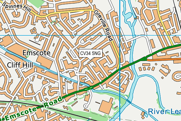 CV34 5NG map - OS VectorMap District (Ordnance Survey) CV34 5NG map - OS VectorMap District (Ordnance Survey)