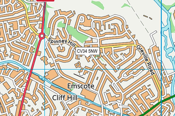 CV34 5NW map - OS VectorMap District (Ordnance Survey) CV34 5NW map - OS VectorMap District (Ordnance Survey)
