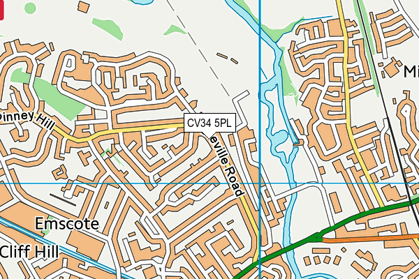 CV34 5PL map - OS VectorMap District (Ordnance Survey) CV34 5PL map - OS VectorMap District (Ordnance Survey)