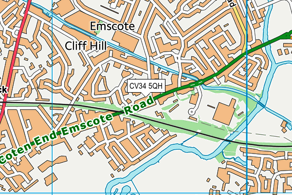 CV34 5QH map - OS VectorMap District (Ordnance Survey) CV34 5QH map - OS VectorMap District (Ordnance Survey)