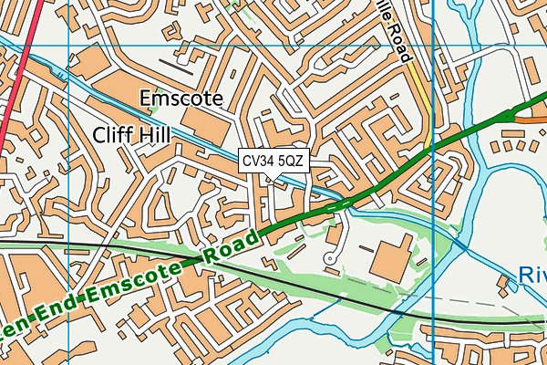 CV34 5QZ map - OS VectorMap District (Ordnance Survey) CV34 5QZ map - OS VectorMap District (Ordnance Survey)