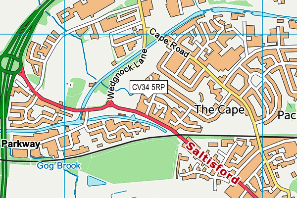 CV34 5RP map - OS VectorMap District (Ordnance Survey) CV34 5RP map - OS VectorMap District (Ordnance Survey)