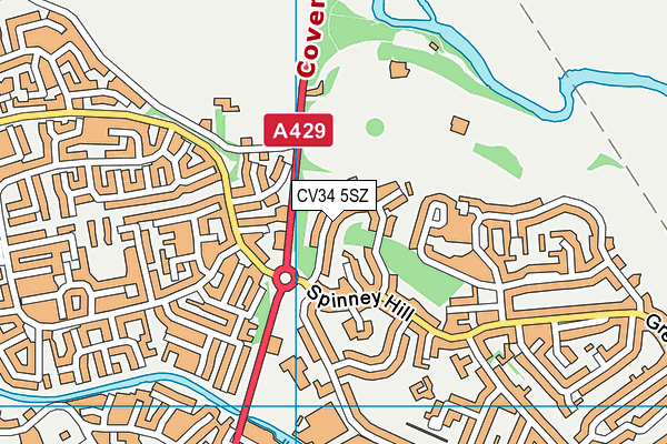 CV34 5SZ map - OS VectorMap District (Ordnance Survey) CV34 5SZ map - OS VectorMap District (Ordnance Survey)