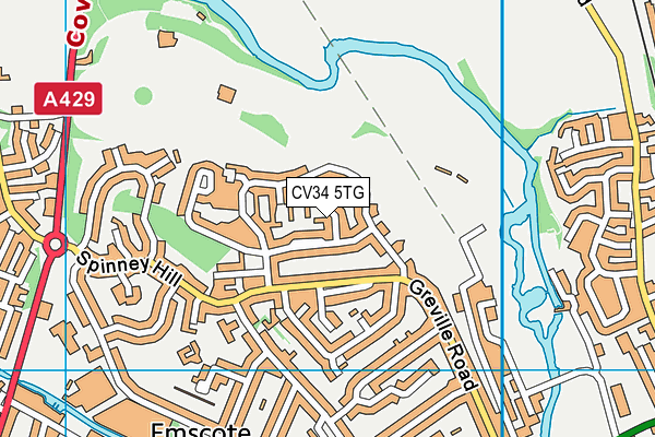 CV34 5TG map - OS VectorMap District (Ordnance Survey) CV34 5TG map - OS VectorMap District (Ordnance Survey)