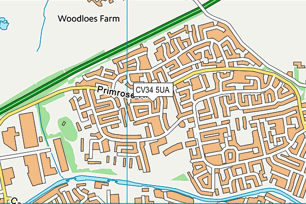 CV34 5UA map - OS VectorMap District (Ordnance Survey) CV34 5UA map - OS VectorMap District (Ordnance Survey)
