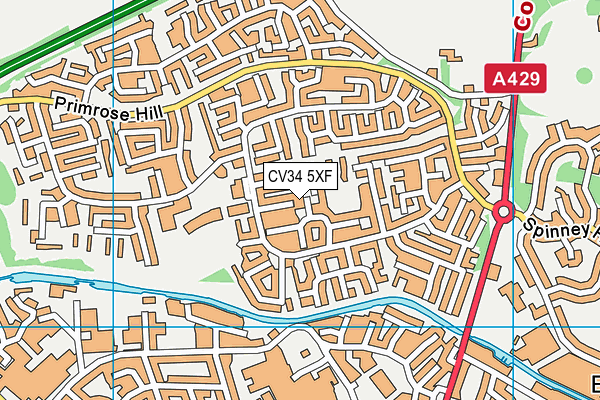 CV34 5XF map - OS VectorMap District (Ordnance Survey) CV34 5XF map - OS VectorMap District (Ordnance Survey)