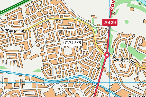 CV34 5XR map - OS VectorMap District (Ordnance Survey) CV34 5XR map - OS VectorMap District (Ordnance Survey)