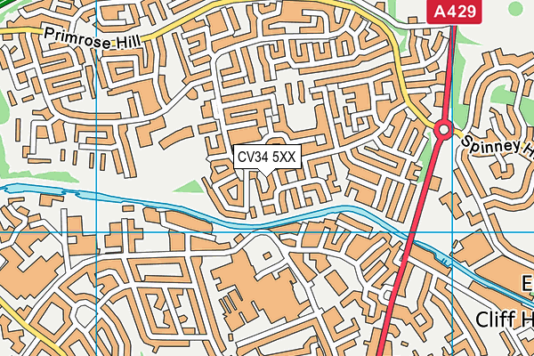 CV34 5XX map - OS VectorMap District (Ordnance Survey) CV34 5XX map - OS VectorMap District (Ordnance Survey)