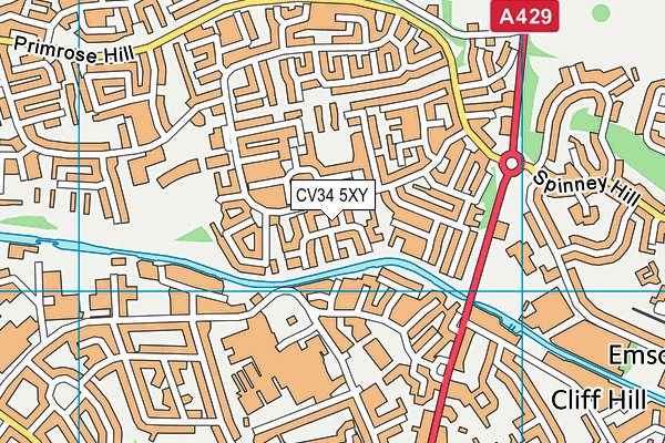 CV34 5XY map - OS VectorMap District (Ordnance Survey) CV34 5XY map - OS VectorMap District (Ordnance Survey)