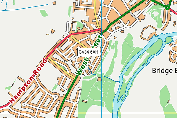 CV34 6AH map - OS VectorMap District (Ordnance Survey) CV34 6AH map - OS VectorMap District (Ordnance Survey)
