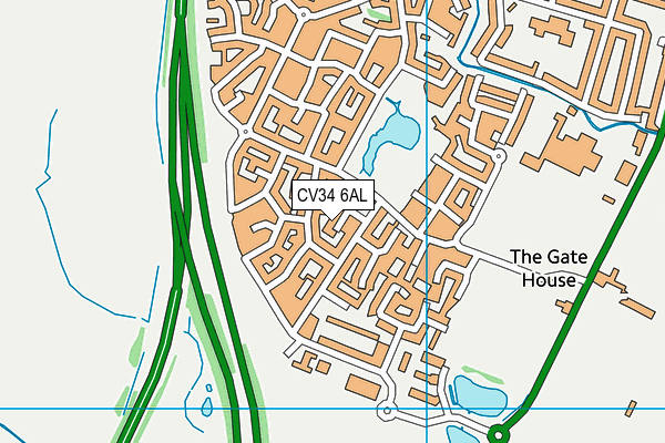 CV34 6AL map - OS VectorMap District (Ordnance Survey) CV34 6AL map - OS VectorMap District (Ordnance Survey)
