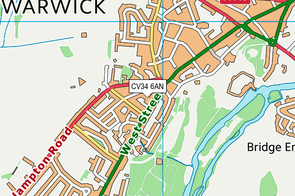 CV34 6AN map - OS VectorMap District (Ordnance Survey) CV34 6AN map - OS VectorMap District (Ordnance Survey)