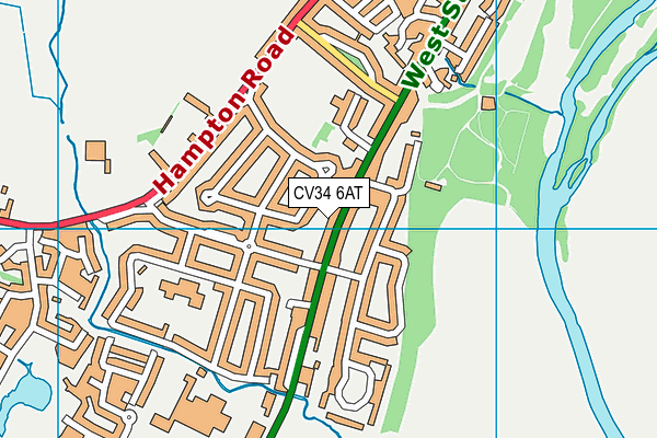 CV34 6AT map - OS VectorMap District (Ordnance Survey) CV34 6AT map - OS VectorMap District (Ordnance Survey)