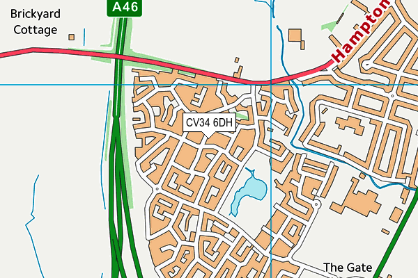 CV34 6DH map - OS VectorMap District (Ordnance Survey) CV34 6DH map - OS VectorMap District (Ordnance Survey)