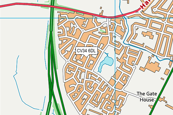 CV34 6DL map - OS VectorMap District (Ordnance Survey) CV34 6DL map - OS VectorMap District (Ordnance Survey)