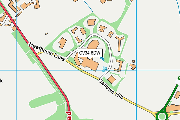 CV34 6DW map - OS VectorMap District (Ordnance Survey) CV34 6DW map - OS VectorMap District (Ordnance Survey)