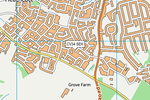 CV34 6EH map - OS VectorMap District (Ordnance Survey)