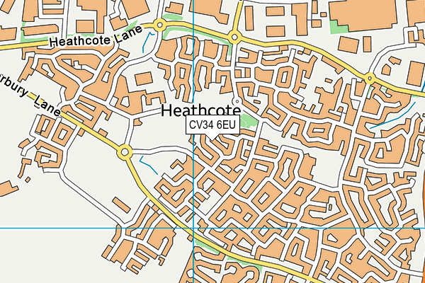 CV34 6EU map - OS VectorMap District (Ordnance Survey)