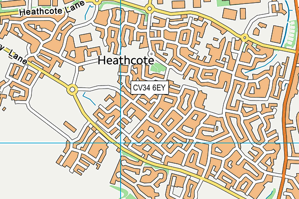CV34 6EY map - OS VectorMap District (Ordnance Survey) CV34 6EY map - OS VectorMap District (Ordnance Survey)