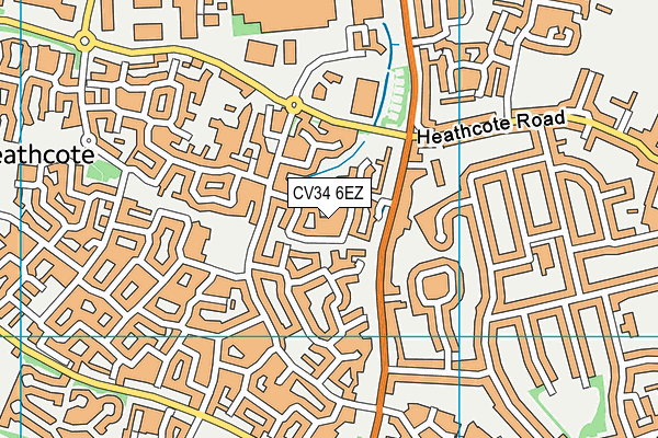 CV34 6EZ map - OS VectorMap District (Ordnance Survey) CV34 6EZ map - OS VectorMap District (Ordnance Survey)