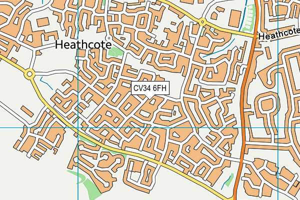 CV34 6FH map - OS VectorMap District (Ordnance Survey) CV34 6FH map - OS VectorMap District (Ordnance Survey)