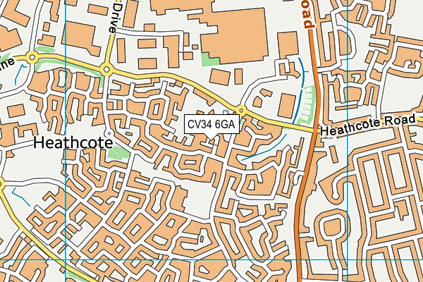 CV34 6GA map - OS VectorMap District (Ordnance Survey) CV34 6GA map - OS VectorMap District (Ordnance Survey)