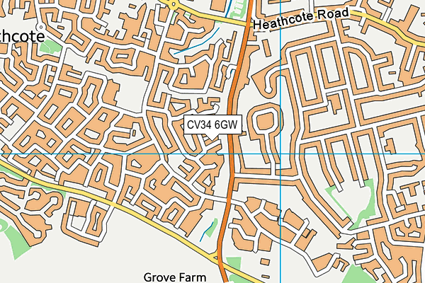 CV34 6GW map - OS VectorMap District (Ordnance Survey) CV34 6GW map - OS VectorMap District (Ordnance Survey)