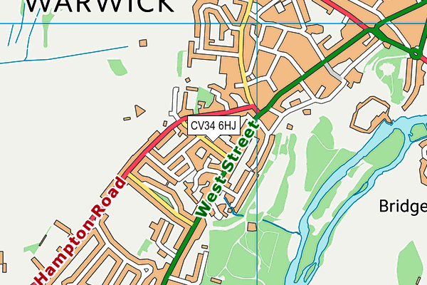 CV34 6HJ map - OS VectorMap District (Ordnance Survey) CV34 6HJ map - OS VectorMap District (Ordnance Survey)