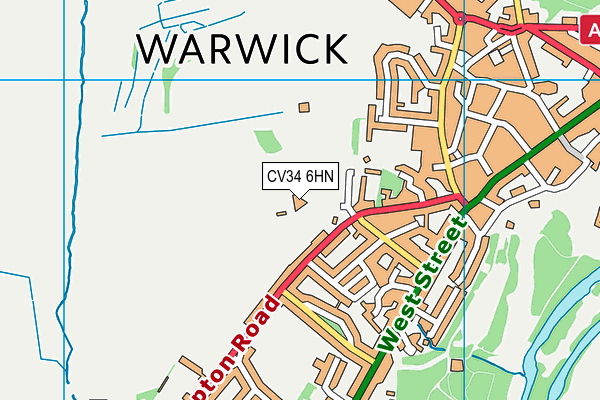 CV34 6HN map - OS VectorMap District (Ordnance Survey) CV34 6HN map - OS VectorMap District (Ordnance Survey)