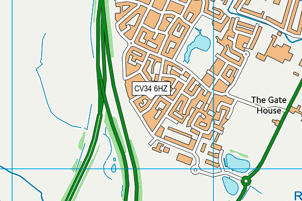 CV34 6HZ map - OS VectorMap District (Ordnance Survey) CV34 6HZ map - OS VectorMap District (Ordnance Survey)