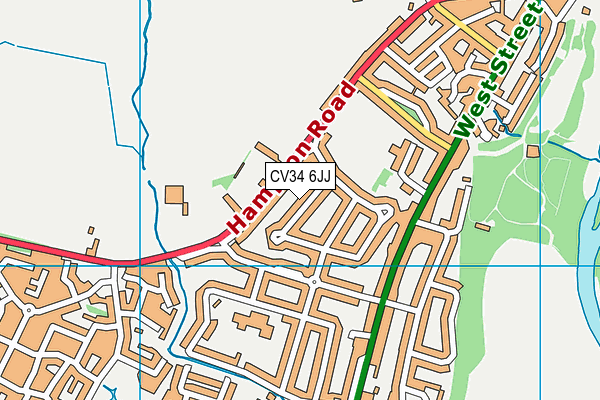 CV34 6JJ map - OS VectorMap District (Ordnance Survey) CV34 6JJ map - OS VectorMap District (Ordnance Survey)
