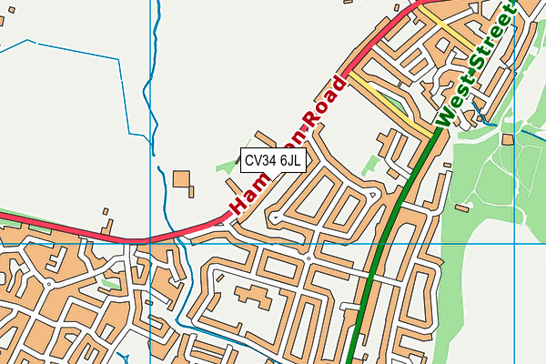 CV34 6JL map - OS VectorMap District (Ordnance Survey) CV34 6JL map - OS VectorMap District (Ordnance Survey)