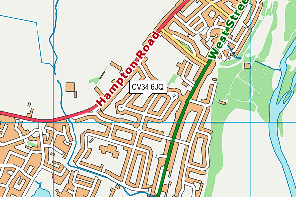 CV34 6JQ map - OS VectorMap District (Ordnance Survey) CV34 6JQ map - OS VectorMap District (Ordnance Survey)