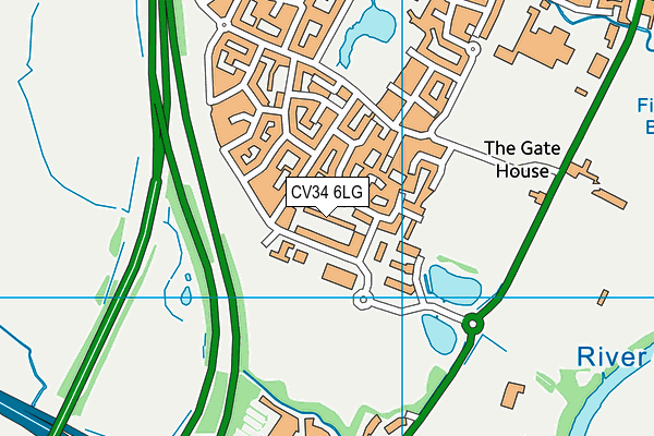 CV34 6LG map - OS VectorMap District (Ordnance Survey) CV34 6LG map - OS VectorMap District (Ordnance Survey)