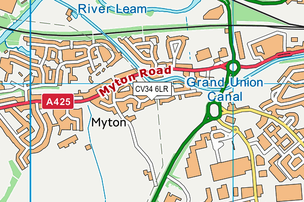 CV34 6LR map - OS VectorMap District (Ordnance Survey) CV34 6LR map - OS VectorMap District (Ordnance Survey)